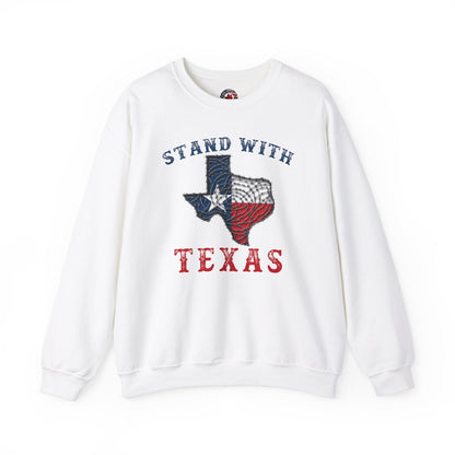 Stand With Texas Crewneck Sweatshirt The Devil's Pickle