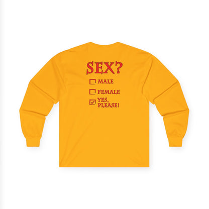 Sex? Yes, Please Long Sleeve Tee The Devil's Pickle