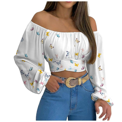 Off Shoulder Cross Tie Long Sleeve Top | Sexy & Trendy Cowgirl Look Country in My Heart