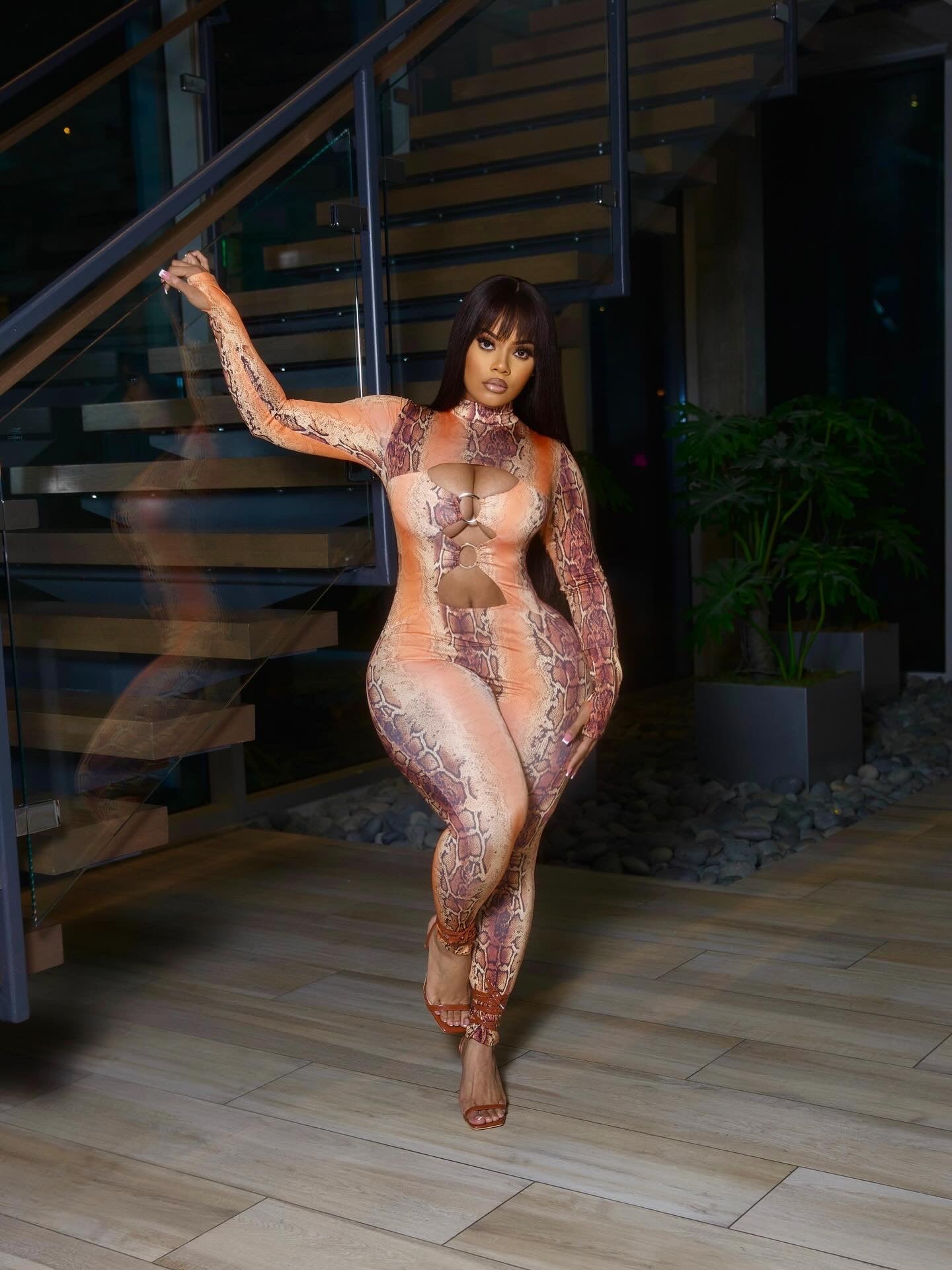 Snake Skin Jumpsuit DALOVELY STYLE