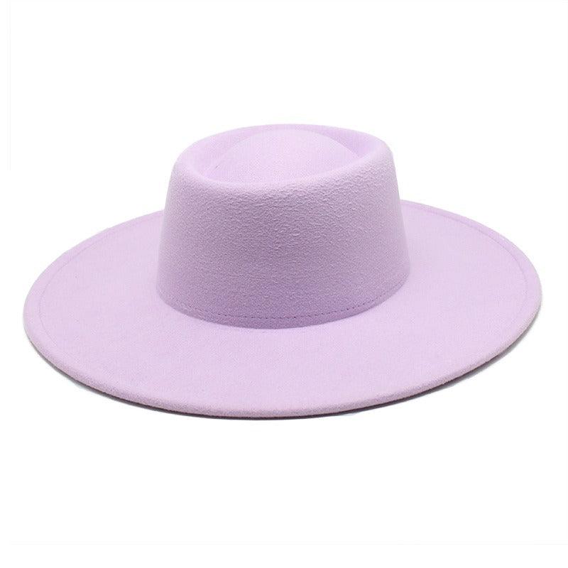 Ella Wide Brim Wool Jazz Hat – Stylish Felt Hat in 16 Colors Country in My Heart