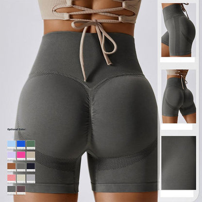 Country Girl High-Waisted Fitness Shorts | Butt Lifting & Ribbed Activewear for Yoga & Running Country in My Heart
