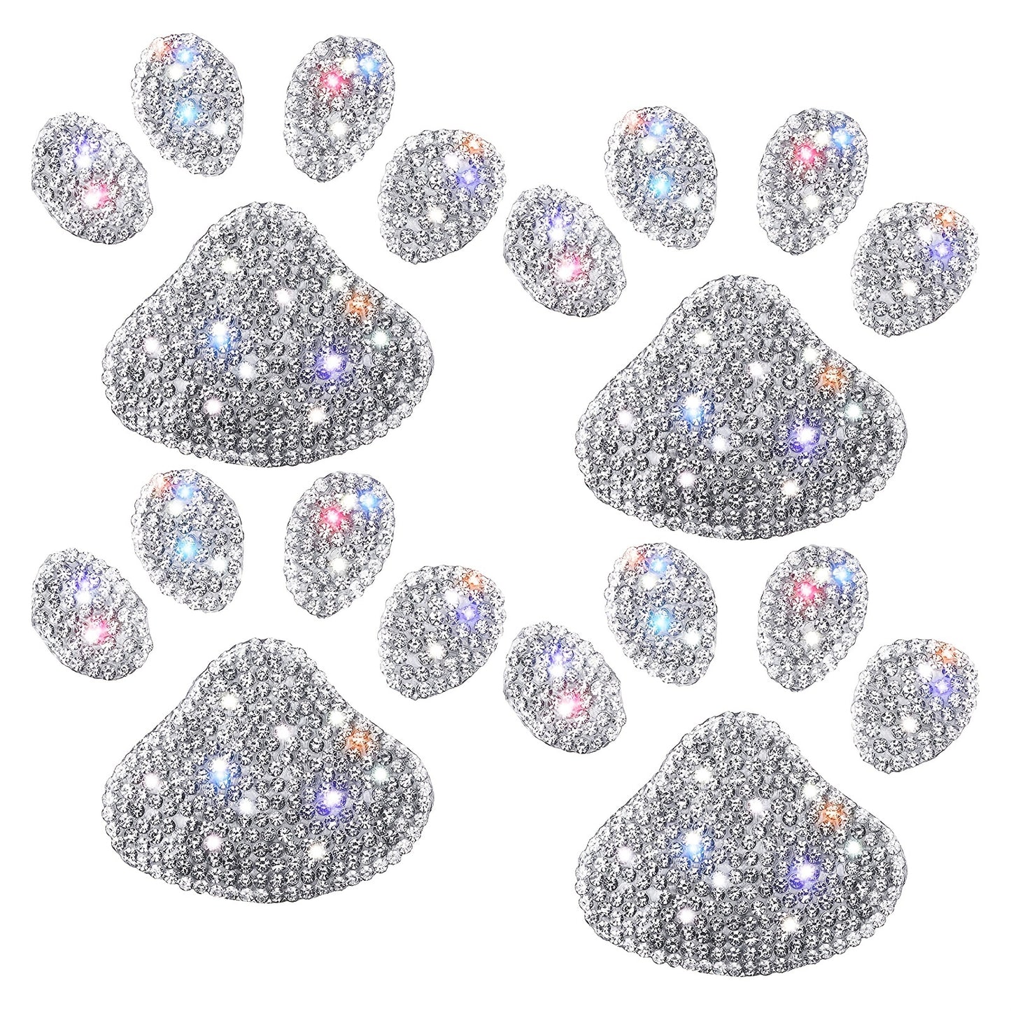 Dog Paw Print Rhinestone Sticker NovaCart