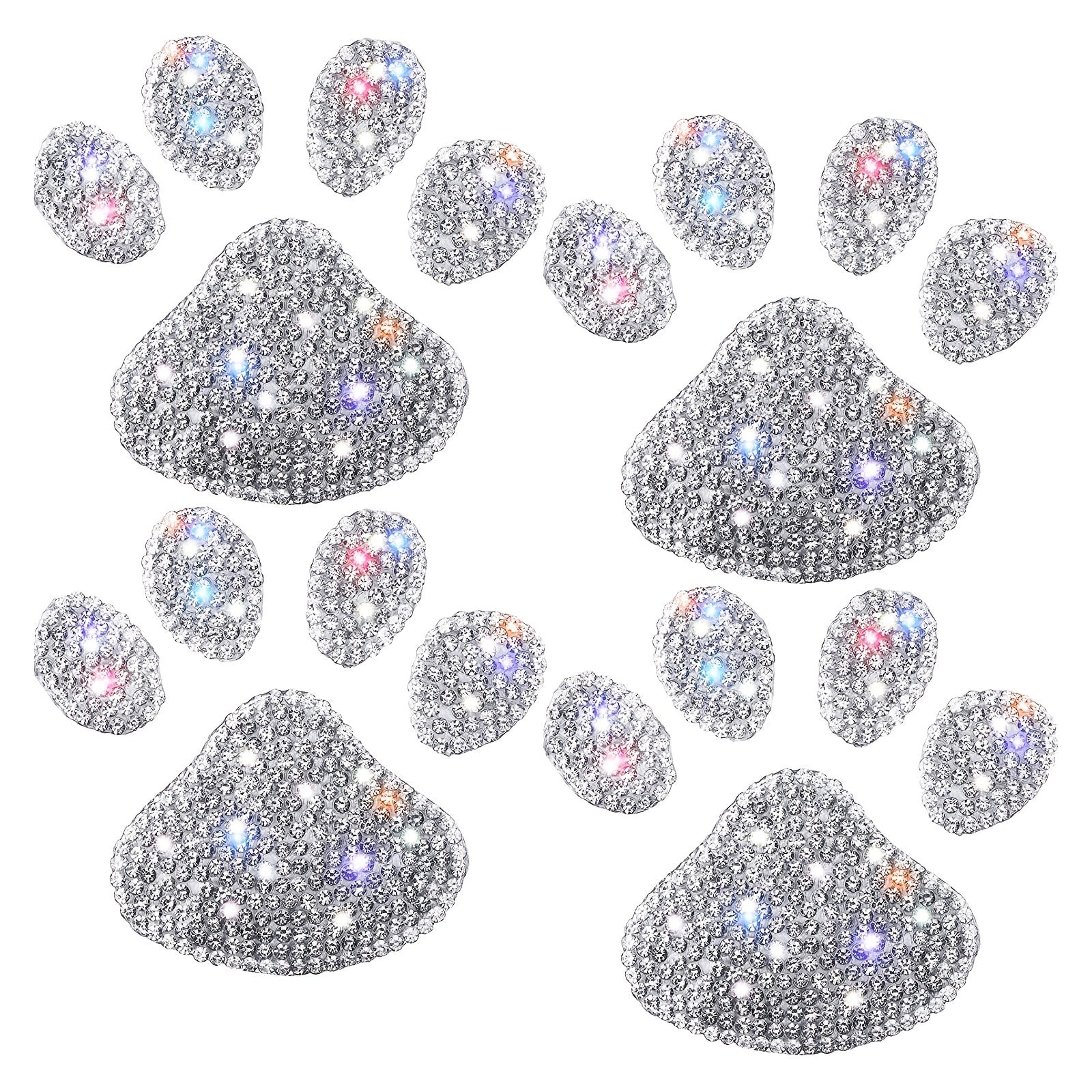 Dog Paw Print Rhinestone Sticker NovaCart