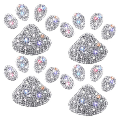 Dog Paw Print Rhinestone Sticker NovaCart