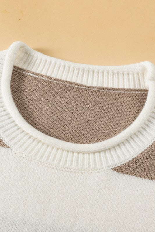 Stripe Knit Dropped Short Sleeve Sweater Shop Style & More | Fresh Looks, Everyday Deals & Free Shipping