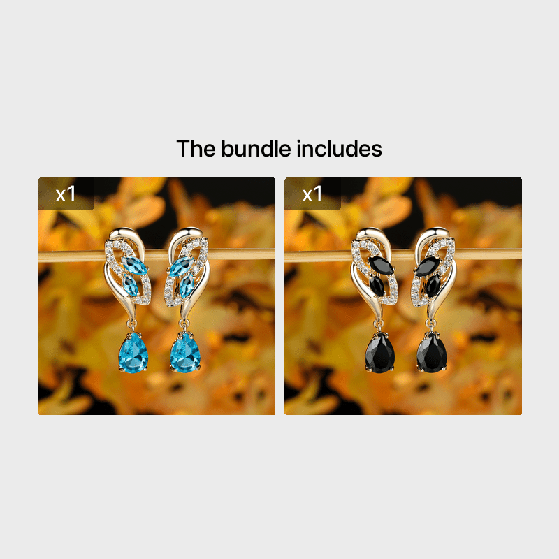 Romantic Flower Dangle Earrings Women Birthstone Party Earrings Jewelry Gifts NovaCart