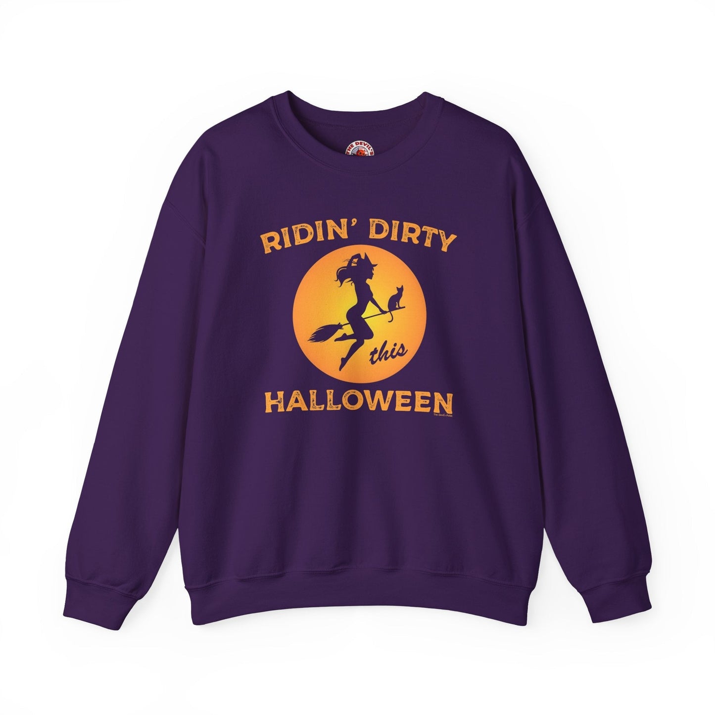 Ridin' Dirty This Halloween Crewneck Sweatshirt The Devil's Pickle
