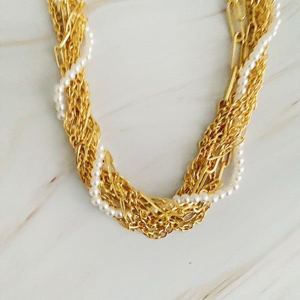 Multi Chain Pearl Necklace Shop Style & More | Fresh Looks, Everyday Deals & Free Shipping