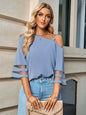 Western Chic One Shoulder Blouse Country in My Heart