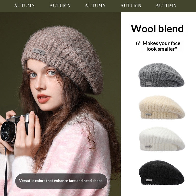 Women’s Cozy Wool Knit Beanie – Soft Warm Fall & Winter Hat FitiqueFit