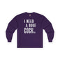 I Need A Huge Cocktail Long Sleeve Tee The Devil's Pickle