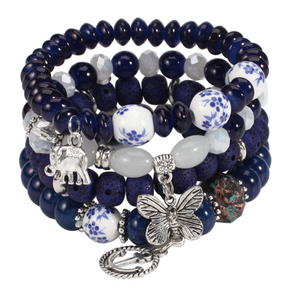 [Women's Bohemian Bracelet Set] Bohemian Bracelets Set for Women - Stackable Stretch Multilayer Beads Bracelet NovaCart