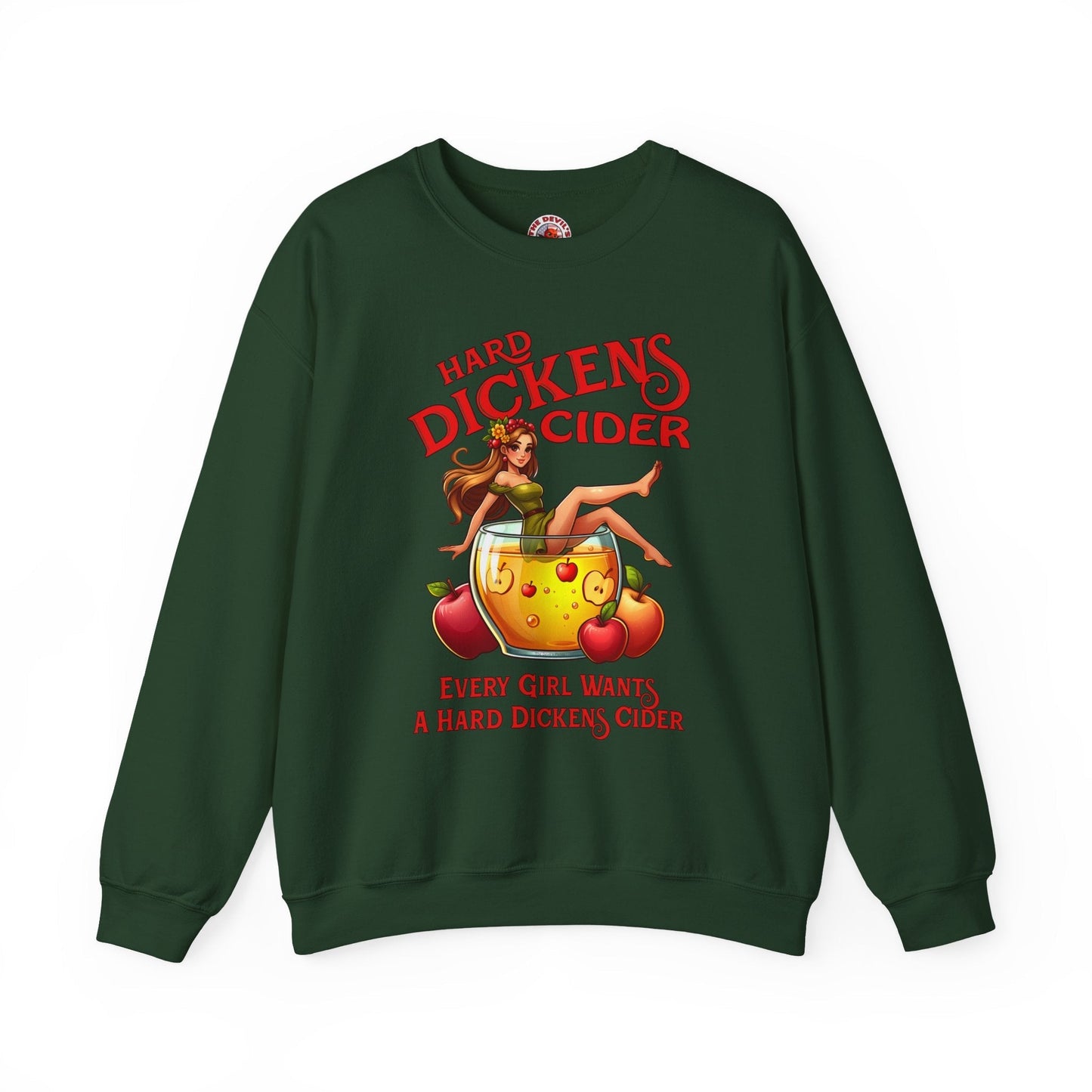 Hard Dickens Cider Crewneck Sweatshirt The Devil's Pickle