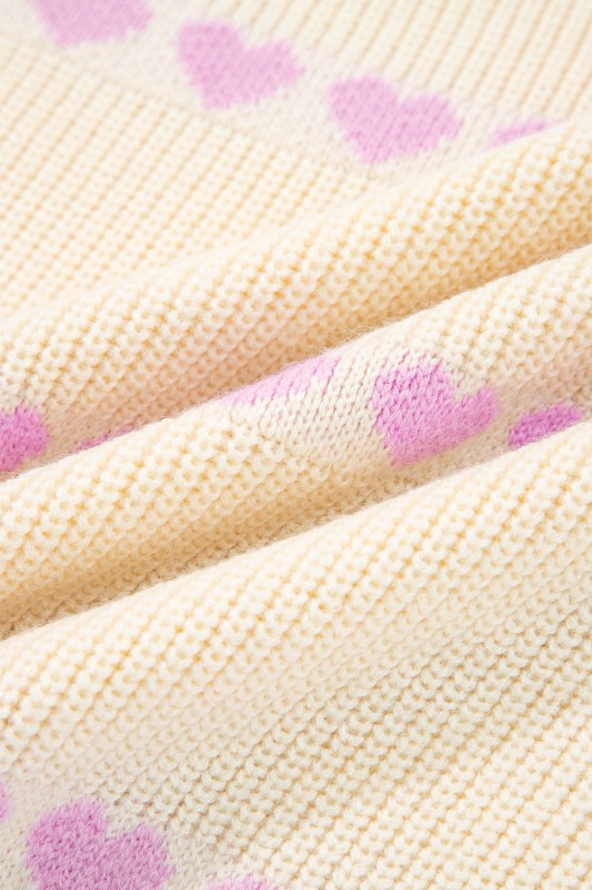 Valentine Heart Ribbed Knit Crewneck Sweater Shop Style & More | Fresh Looks, Everyday Deals & Free Shipping