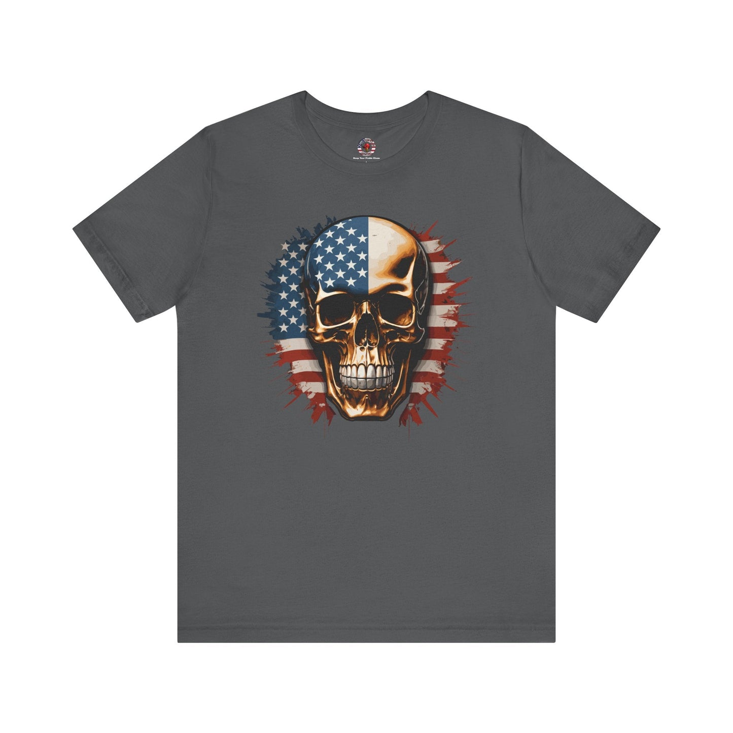American Flag Skull T-Shirt The Devil's Pickle
