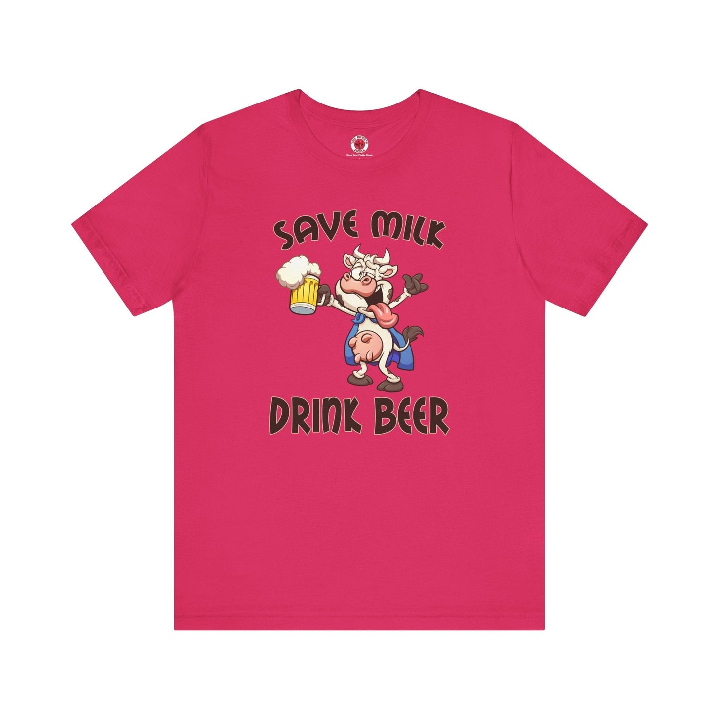 Save Milk Drink Beer T-Shirt The Devil's Pickle
