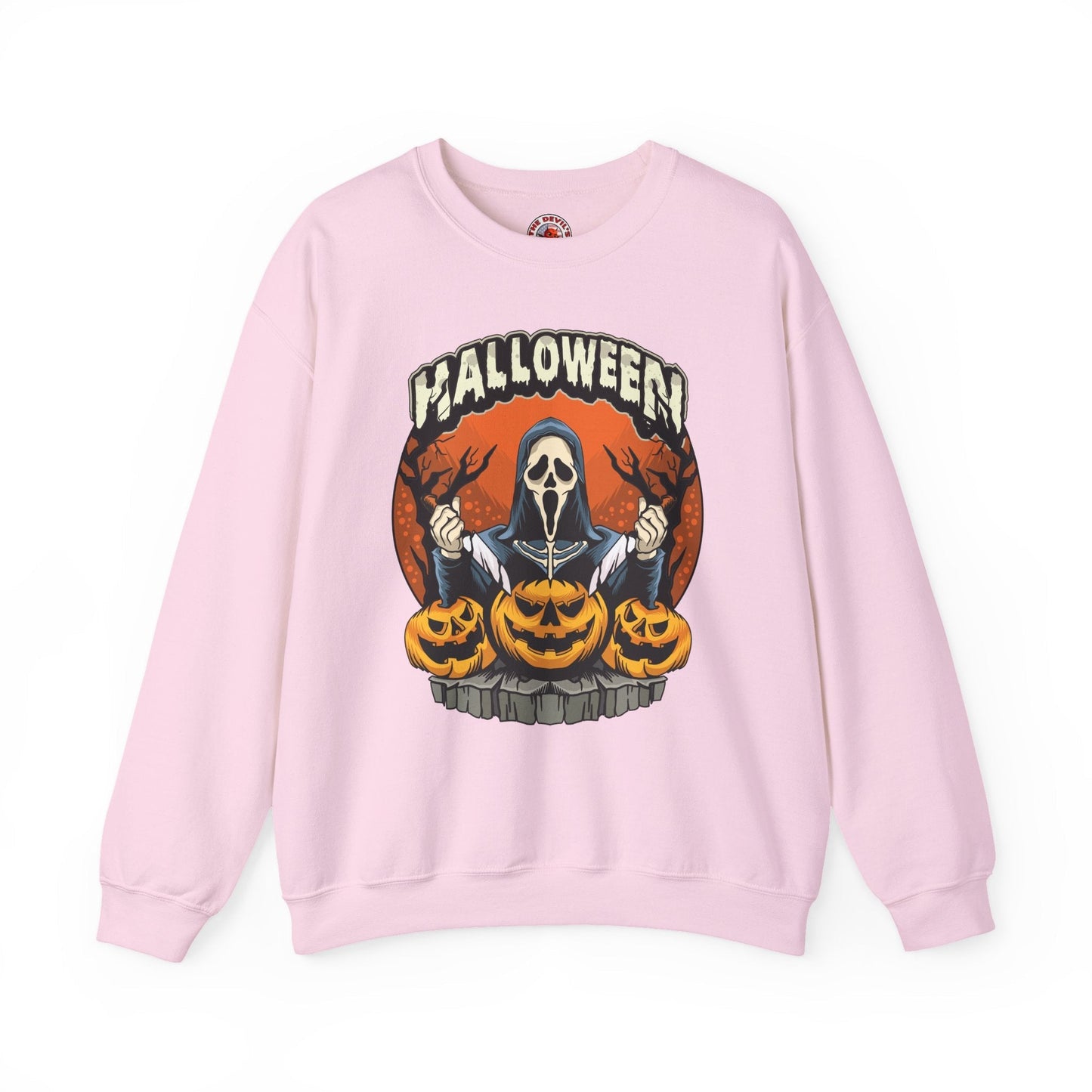 Screamer Killer Ghost Halloween Crewneck Sweatshirt The Devil's Pickle