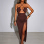 A Sexy Strapless Dress with Drawstring, Designed As a Fitted Bodycon Skirt for Nightclubs NovaCart