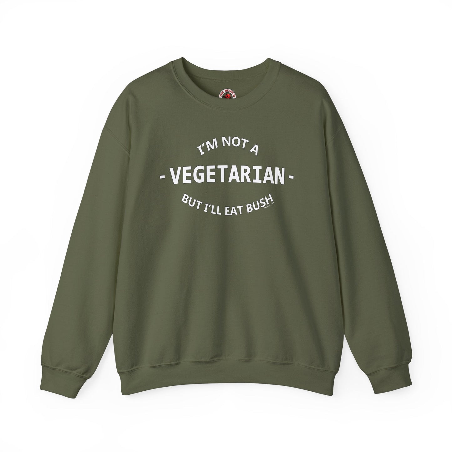 I'm Not A Vegetarian Crewneck Sweatshirt The Devil's Pickle