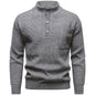 Men's Fashion British Henry Stand Collar Sweater Grayceful LLC