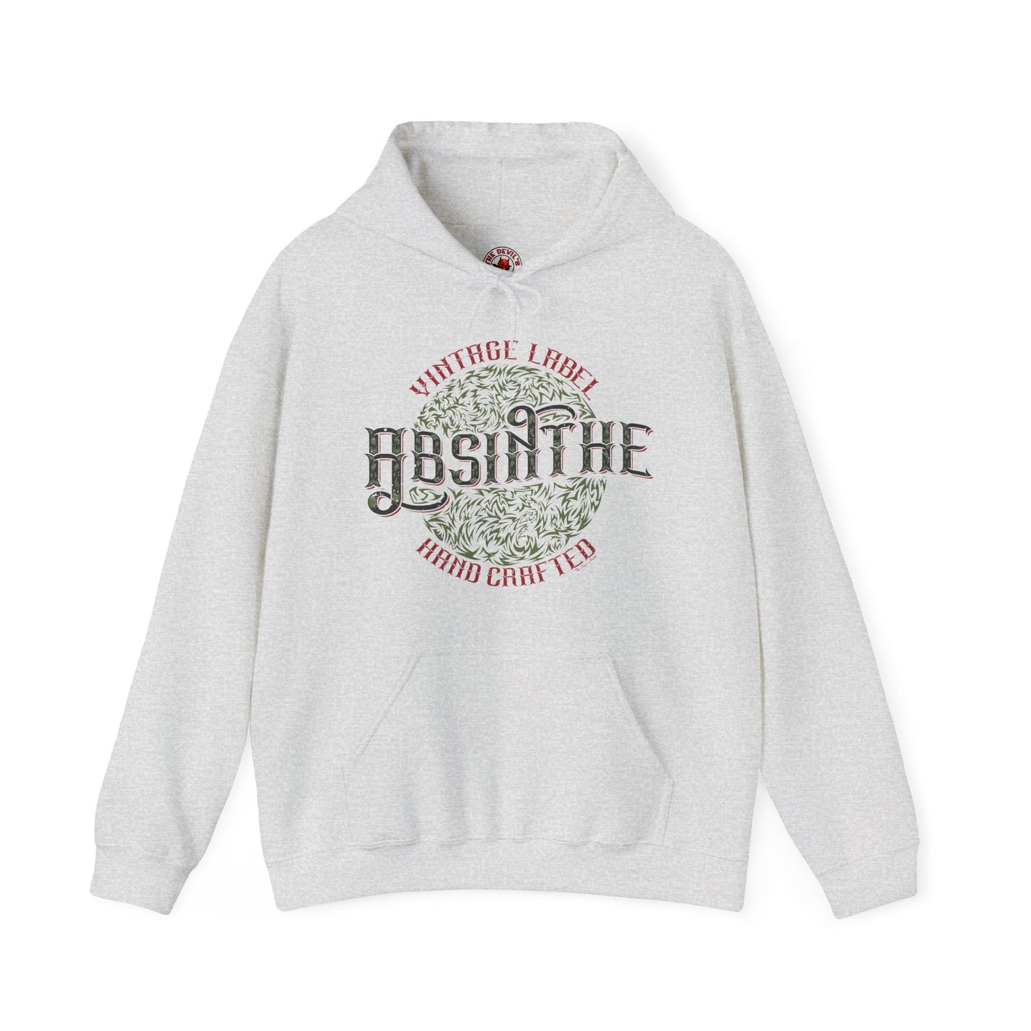 Vintage Label Absinthe Hooded Sweatshirt The Devil's Pickle