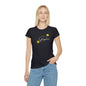 Women's Iconic T-Shirt graysitive with flowers Grayceful LLC