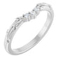 14K White .08 CTW Natural Diamond Matching Band Ethereal Legacy Boutiques