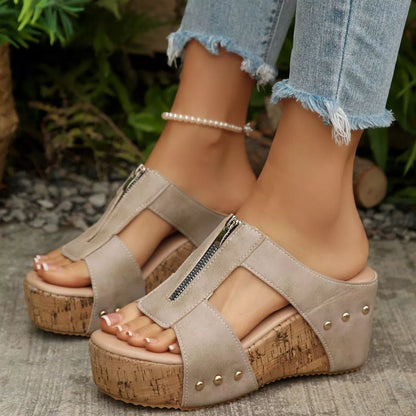 Open Toe Wedge Sandals New Era Fashion LLc