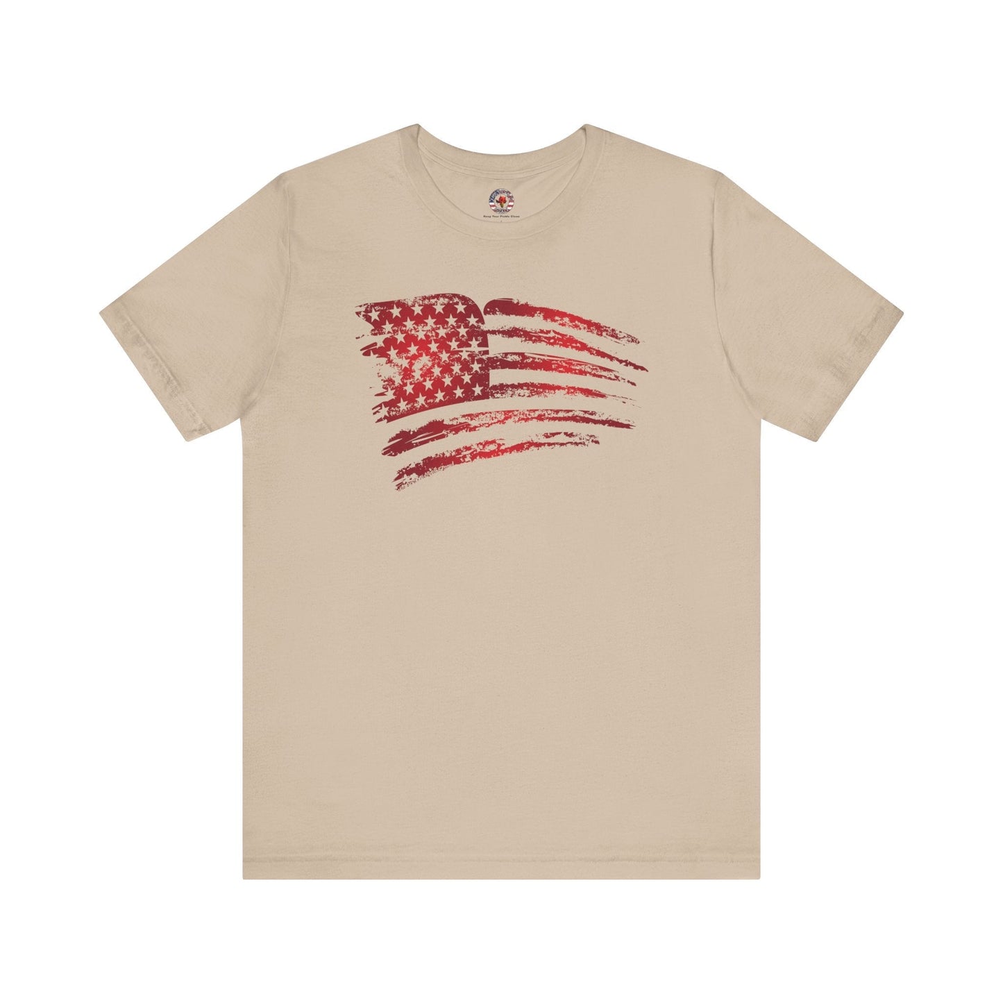 Red American Flag T-Shirt The Devil's Pickle