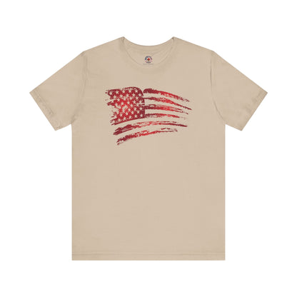 Red American Flag T-Shirt The Devil's Pickle