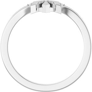 Platinum .03 CTW Natural Diamond Contour Band Ethereal Legacy Boutiques