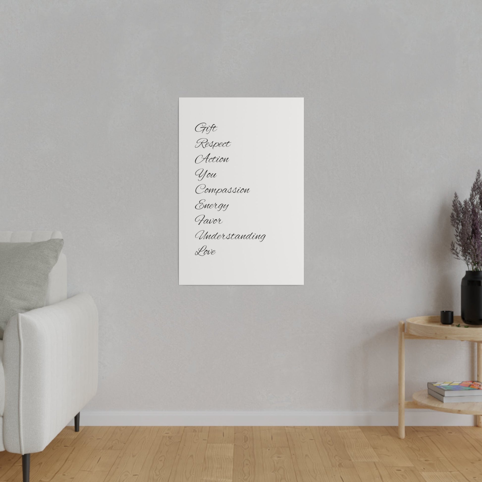 Matte Canvas, Stretched, 0.75" Grayceful LLC