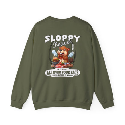 Sloppy Beaver BBQ Back Crewneck Sweatshirt The Devil's Pickle