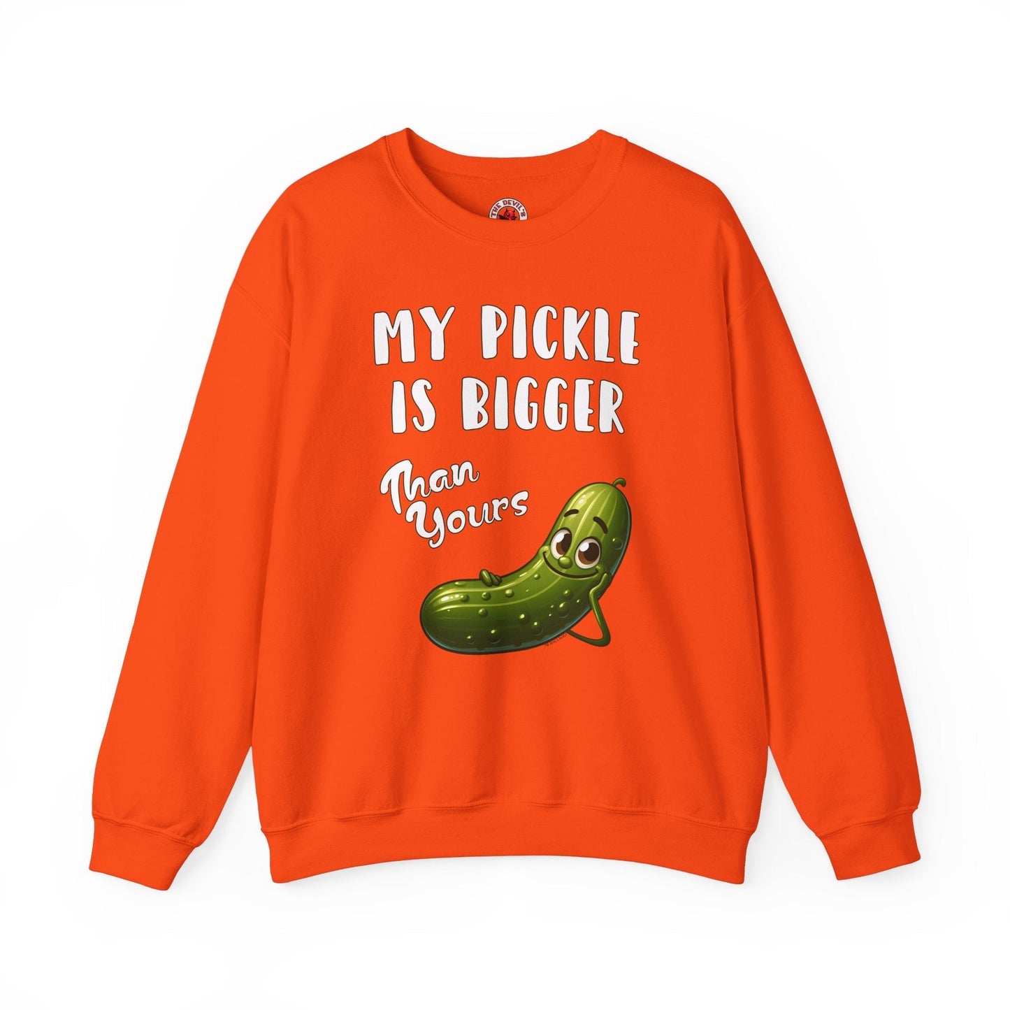 My Pickle Is Bigger Than Yours Crewneck Sweatshirt The Devil's Pickle