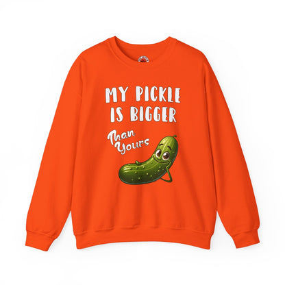 My Pickle Is Bigger Than Yours Crewneck Sweatshirt The Devil's Pickle