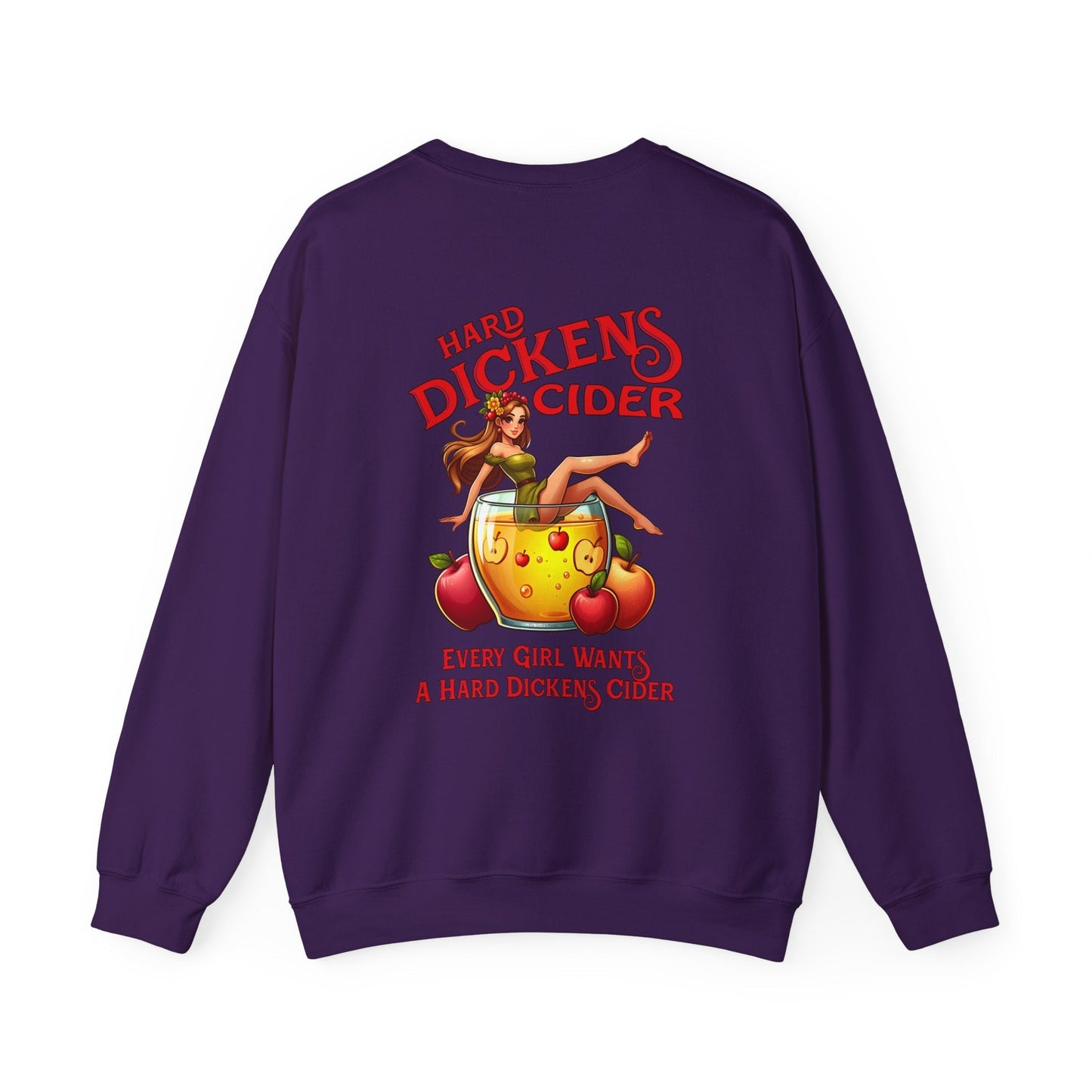 Hard Dickens Cider Front/Back Crewneck Sweatshirt The Devil's Pickle