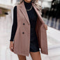 🖤 Women’s Sleeveless Blazer Vest – Trendy Business Casual FitiqueFit