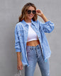Fashion Ripped Shirt Jacket Female FitiqueFit