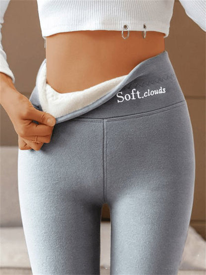 Women’s Fleece-Lined High-Waist Shark Leggings FitiqueFit