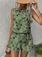 Women's Floral Print Tank Top & Shorts Two-Piece Set – Summer FitiqueFit