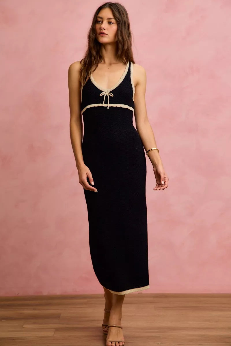 SO ME Knit Sweater Maxi Sleeveless Bodycon Resort Dress New Era Fashion LLc