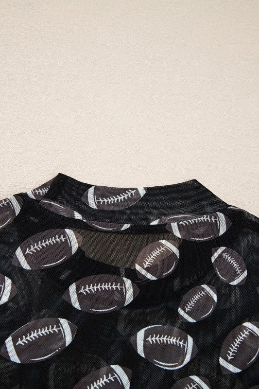 Maci Rugby Mesh Sheer Long Sleeve Top See size chart under “more details” The Fashion Celestial