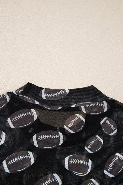 Maci Rugby Mesh Sheer Long Sleeve Top See size chart under “more details” The Fashion Celestial