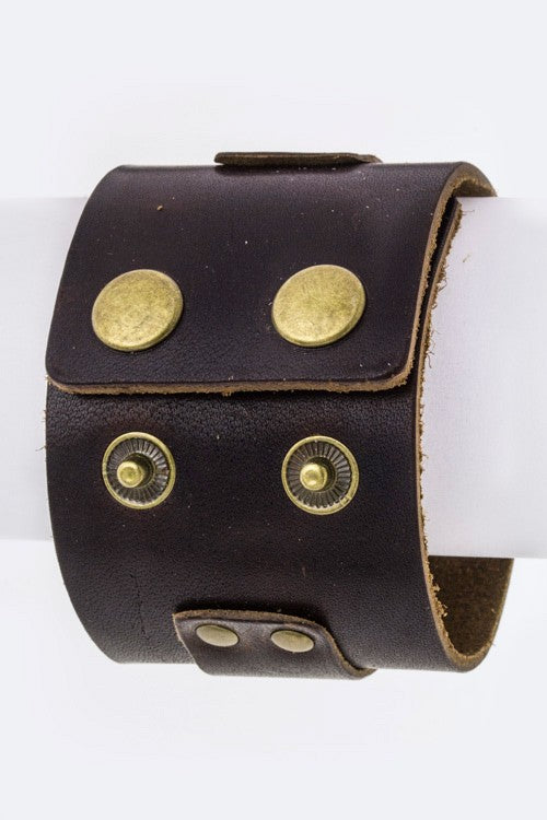 Hinged Layer Leather Cuff Shop Style & More | Fresh Looks, Everyday Deals & Free Shipping