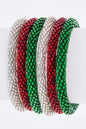 X'mas Color Nepal Roll Up Bracelets Set - Silver Shop Style & More | Fresh Looks, Everyday Deals & Free Shipping