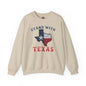 Stand With Texas Crewneck Sweatshirt The Devil's Pickle
