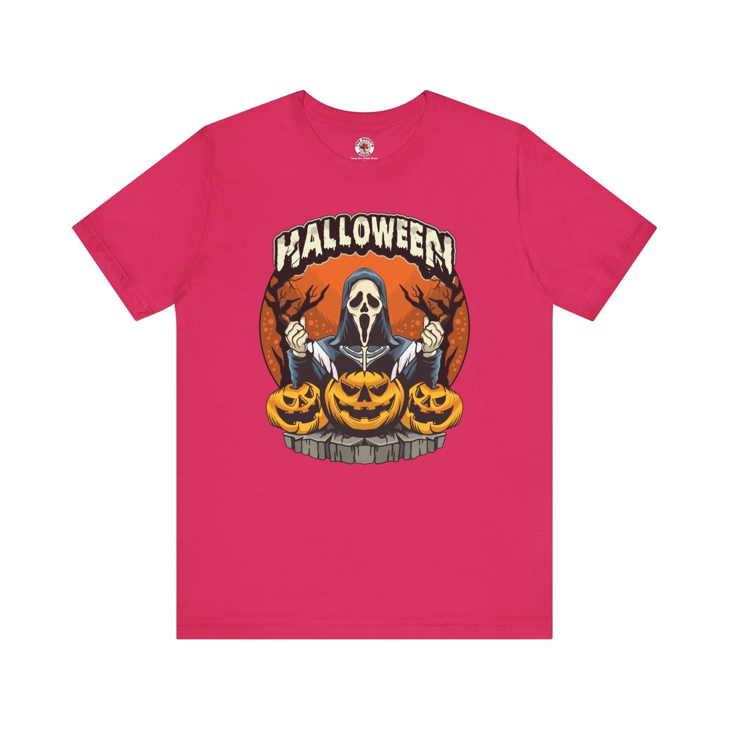 Screamer Killer Ghost Halloween T-Shirt The Devil's Pickle