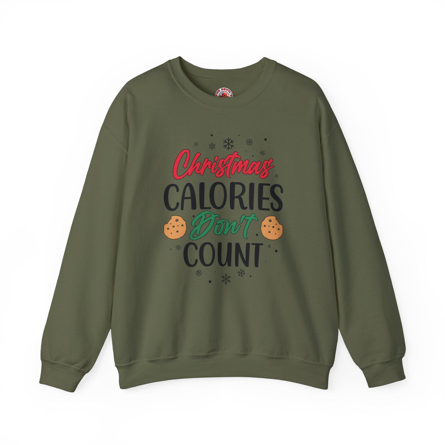 Christmas Calories Don't Count Crewneck Sweatshirt The Devil's Pickle