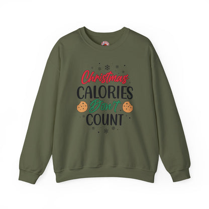 Christmas Calories Don't Count Crewneck Sweatshirt The Devil's Pickle
